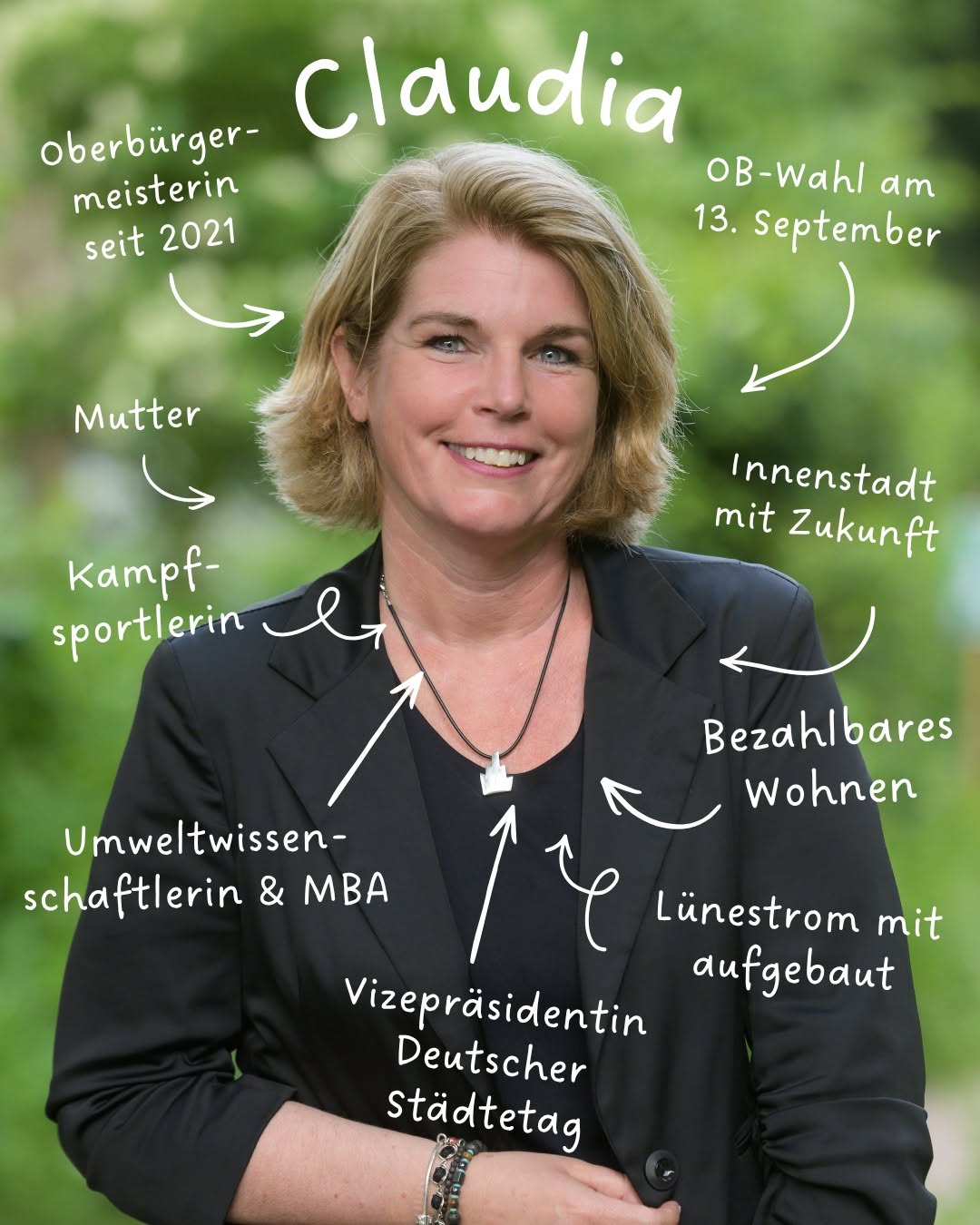 💚 Claudia Kalisch, Oberbürgermeisterin, Kampfsportlerin, Lüneburgerin ✨ Seit 2021 ist Claudia unsere Oberbürgermeisteri...