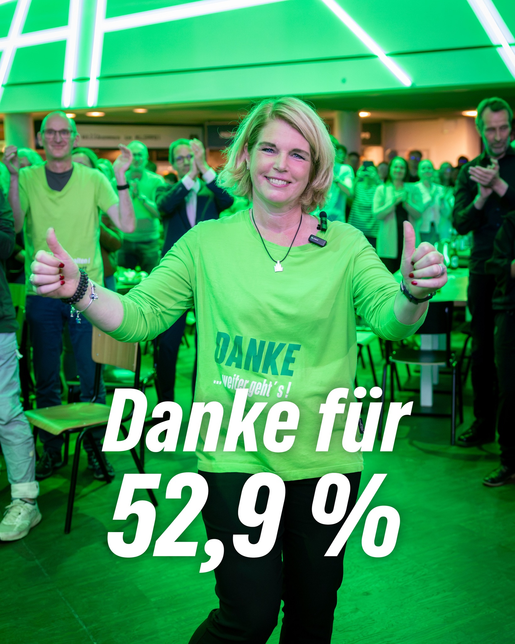 Danke, liebes Lüneburg, für 52,9 % — auf die nächsten acht Jahre! Euer Vertrauen ist das Schönste an diesem Abend, und i...